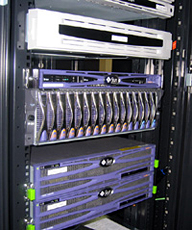 Webメールシステムを担当するSun Fire B1600ブレードサーバー